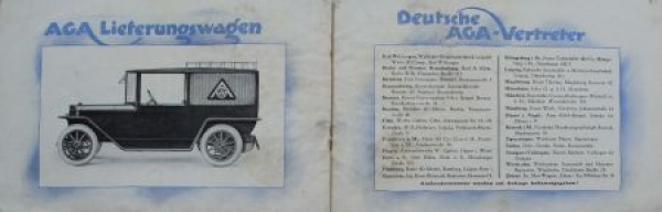 AGA Automobile "Ein Riese in der Leistung!" Modellprogramm 1921 (S0277)